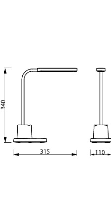 BUCKET 7W CCT LED Tisch-Schreibtischlampe dimmbar USB Weiß PHILIPS