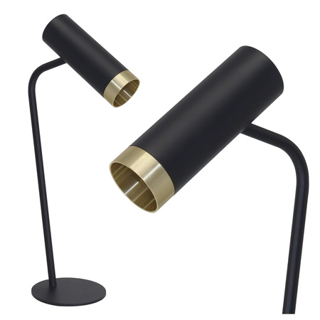 Tisch Tischlampe GU10 Schwarz Fado Sanico Goldlux