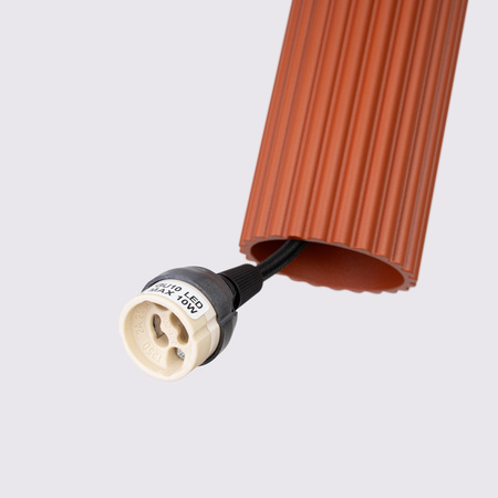 Decke Hängelampe Tuba Spot GU10 Ocker Rot Carbon Deep Space SL.1630 Sollux