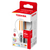 LED-Glühbirne E14 G45 4.5W = 40W 470lm 2700K Warm Filament Dimmbar TOSHIBA
