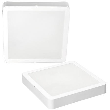 LED-Deckensegel Aufputz 24W 2400lm 4000K Neutral 120° Weiß IP40 IK03 Sigaro Kobi