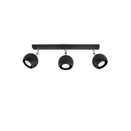 OCULARE Deckenleuchte 3xGU10 Reflektor Halogen Leuchte Beweglich 45cm Schwarz SOLLUX
