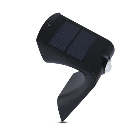 LED 1,5W Solar-Wandleuchte 4000 K mit Bewegungssensor Schwarz VT-767-7 V-TAC