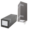 Gartenfassadenleuchte Wandleuchte Up and Down LED QUAZAR 7 GU10 IP44 GRAU KOBI
