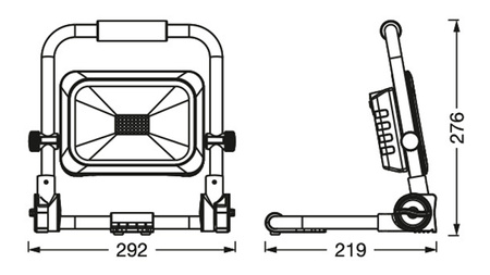 LED-Flutlicht Arbeitslampe 30W 3000lm 6500K Tragbar LEDVANCE