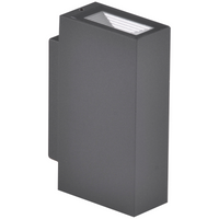 LED Elevation Wandleuchte Graphit oben/unten 2x2,5W 4000K Neutral ORLEAN GOLDLUX (Polux)