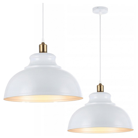 Masterled Deckenleuchte Hängelampe E27 Weiß Kupfer Flara