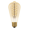 Dekorative LED-Glühbirne ST64 Edison E27 4.8W = 37W 420lm 2200K Warm 320° Filament Dimmbar Vintage 1906 Osram