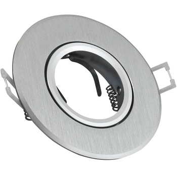 Bewegliche runde Deckenleuchte WEST OPAL Silber GOLDLUX (Polux)