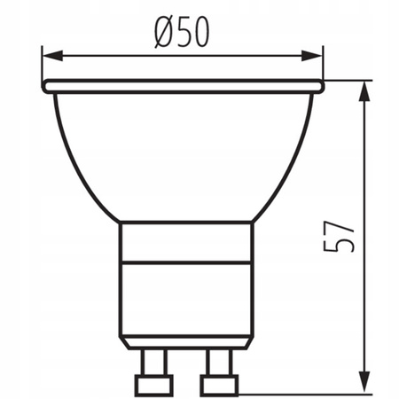 GU10 LED Lampe 7W 495lm 4000K Neutral Dimmbar 110° IQ - LEDDIM KANLUX