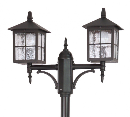 Außengartenlampe LATERNE E27 Venedig OGMWN 2 KW 180-280cm schwarz Su-Ma