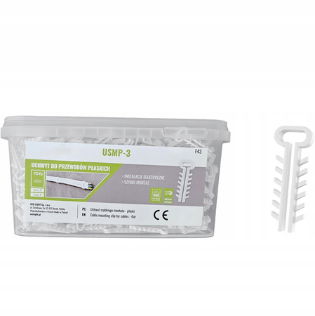 USMP-3 YDYp Kabelmontagehalter für Flachkabel 900 Stück ECOLIGHT