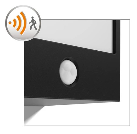 Gartenlampe LED Wandleuchte MACAW IR myGarden 3,5W 2700K IP44 mit Bewegungssensor Schwarz PHILIPS