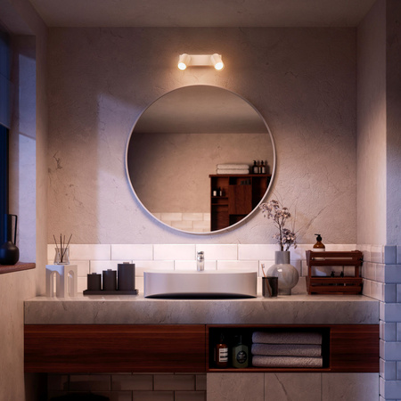 Reflektor-Deckenleuchte 2x GU10 IP44 Weiß Kosipo Philips