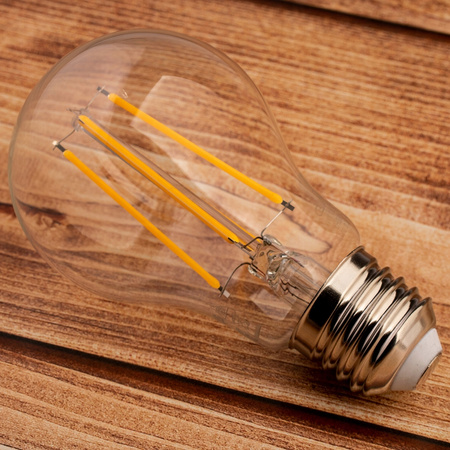 6x LED Lampen E27, Glühbirne A60 8W = 75W 1055lm 360° 4000K neutral Glühfaden LUMILED