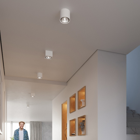 Anbauleuchte KALU GU10 ES111 Halogen Spot Tuba Weiß SOLLUX