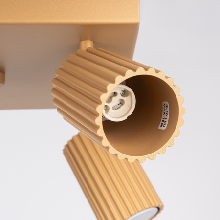 Tuba Spot Reflektor Deckenleuchte 4x GU10 Gold Carbon Deep Space SL.1564 Sollux