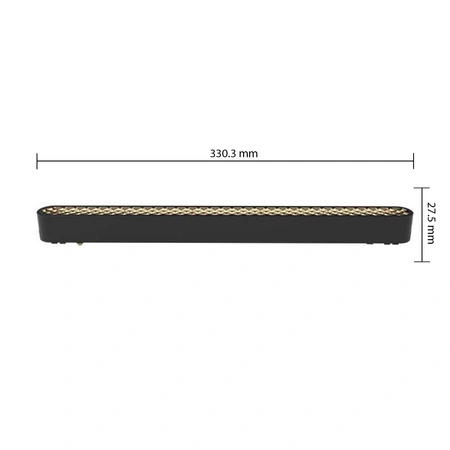 LED-Leuchte für magnetische Stromschiene Plug-in 16W 800lm 4000K Neutral CRI90 60° 48V Schwarz Luxo Masterled