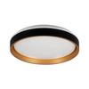 LED Plafond SOLN Deckenleuchte 17,5W Schwarz-Gold KANLUX