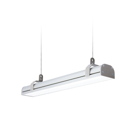 Hermetische LED-Langfeldleuchte 30W 4650lm 4000K Neutral IP65 IK08 Chrom HPL2 Pro Kobi
