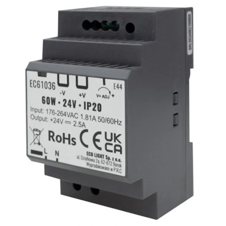 DIN-Schiene Led Premium Line 60W 24V Ecolight-Stromversorgung