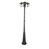 Gartenlampe Laterne 3xE27 Hoch 199CM Schwarz VT-740 V-TAC