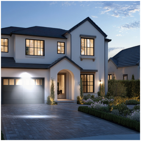 LED-Flutlicht 20W 1600lm 4000K IP44 Schwarz mit Bewegungssensor LED2B KOBI MHC