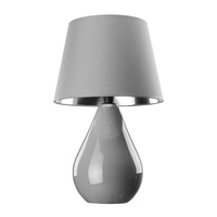 LACRIMA GRAY Schreibtisch Nachttischlampe Graphit Elegant E27 5455 TK Lighting