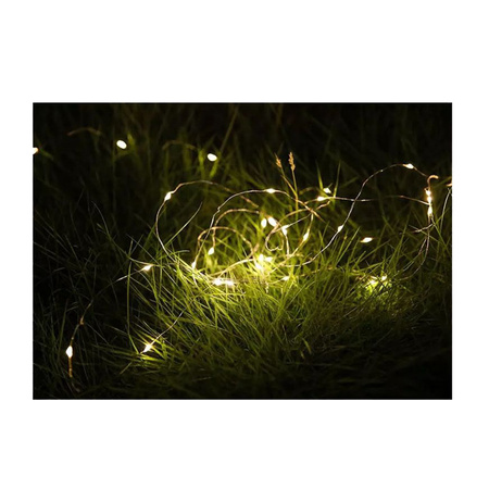 Solar Garland Garden DEKORATIVE Lichterkette 100 LEDs warme Farbe