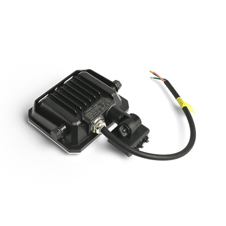 LED-Flutlicht 20W 1900lm 5000K Kalt mit Bewegungs- und Dämmerungssensor Schwarz mit Milchglasschirm Videx