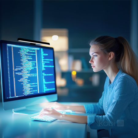 LED-Bildschirmlampe 5W Dimmbare CCT-Lampe Schwarz Kobi