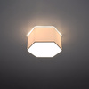 SUNDE 2xE27 LED-Deckenleuchte 15cm Sechseckleuchte Weiß SOLLUX