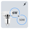 LED Lampen GU10, Glühbirne aus Glas 6W = 50W 580lm 38° 6500K kalt LUMILED