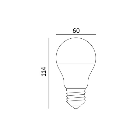 LED-Glühbirne E27 Ball 10.5W 1055lm 6500K Kalt 200° LED2B Kobi