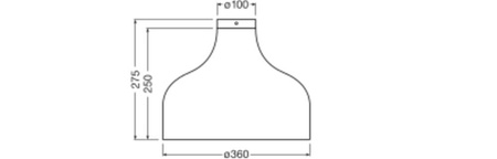 Dekorative Deckenleuchte E27 Pappe Braun Dekor Ledvance