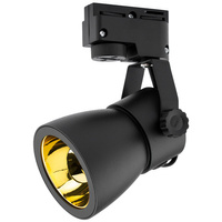 GU10 GOLDI Schienenleuchte Schwarz und Gold für einphasige Stromschienen