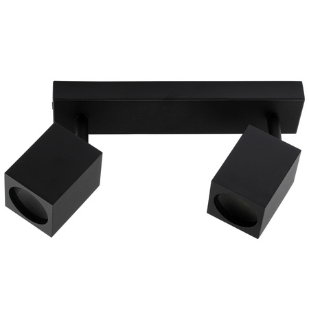 Decken-Reflektor-Wandleuchte 2xGU10 QUANTUS Schwarz