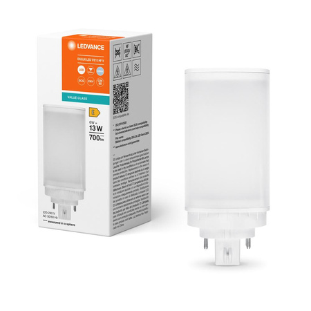 LED Lampen DULUX GX24q-1 6W = 13W 700lm 4000K Neutralweiß LEDVANCE