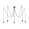 SPIDER Deckenleuchte 6788 Nowodvorski Schwarz 5xE27 Pendelleuchte Spider 300 cm Modern
