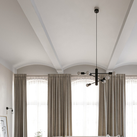 Wandleuchte DUOMO E27 Loft Wandleuchte Schwarz SOLLUX