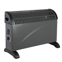 Konvektor Heizung 2000W TURBO mit Lüftung Schwarz Sondo Windstar Kobi
