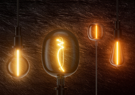 LED Dekorative Glühbirne G95 Sphere E27 2.2W = 6W 60lm 1800K Warm 320° Smoked Filament Vintage 1906 Osram