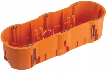 Dreifach-Elektrokasten PK60 3x68 tief für Regips-Gipsplatten + PAWBOL-Schrauben