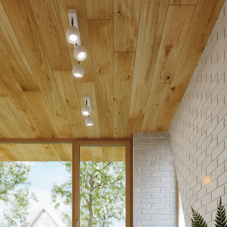 Anbauleuchte OCULARE 4L 4xGU10 Reflektor Halogen Beweglich Minimalistisch Weiß SOLLUX