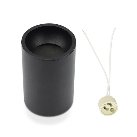 Spot-Deckenleuchte GU10 rund schwarz VT-802 V-TAC