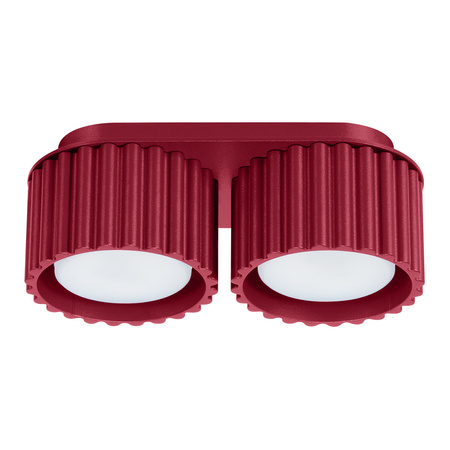 Anbauleuchte 2x GX53 Aluminium Burgundy Aura Deep Space SL.1823 Sollux