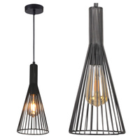 Sanico Goldlux E27 Schwarz Tiana Dekorative Hängeleuchte für Decken