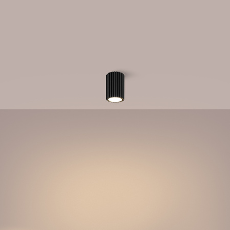 Tuba Spot Deckenleuchte GU10 Schwarz Carbon Deep Space SL.1568 Sollux