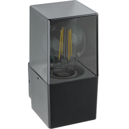 Gartenlampe LED Wandleuchte DENVER E27 IP44 16,5cm quadratisch