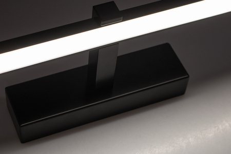 LED-Spiegelleuchte 18W, Badezimmer-Wandleuchte 1100lm Schwarz neutral 90cm VENUS LUMILED